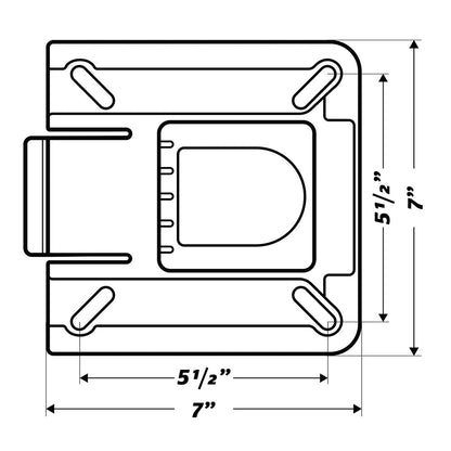 Wise 7" Swivel w/Quick Release Bracket [8WD7SQR]