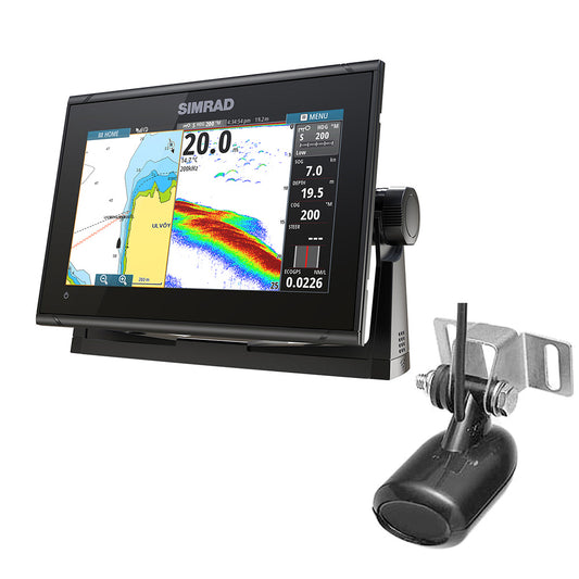 Simrad GO9 XSE Combo w/Transom Mount Transducer 83/200 kHz [000-16293-001]