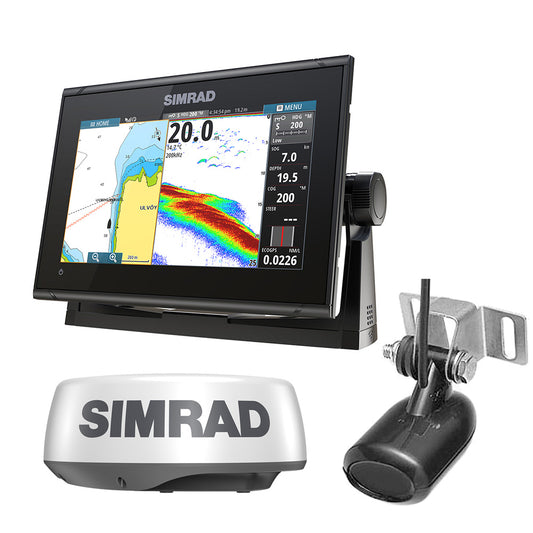 Simrad GO9 XSE Combo w/Transom Mount Transducer 83/200 kHz  HALO20 Package [000-16294-001]