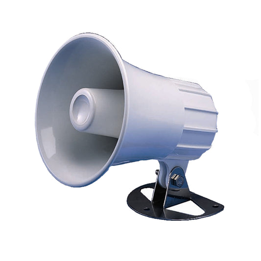 Standard Horizon 4.5" Round Hailer/PA Horn - White [220SW]