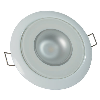 Lumitec Mirage - Flush Mount Down Light - Glass Finish/White Bezel - White Non-Dimming [113123]