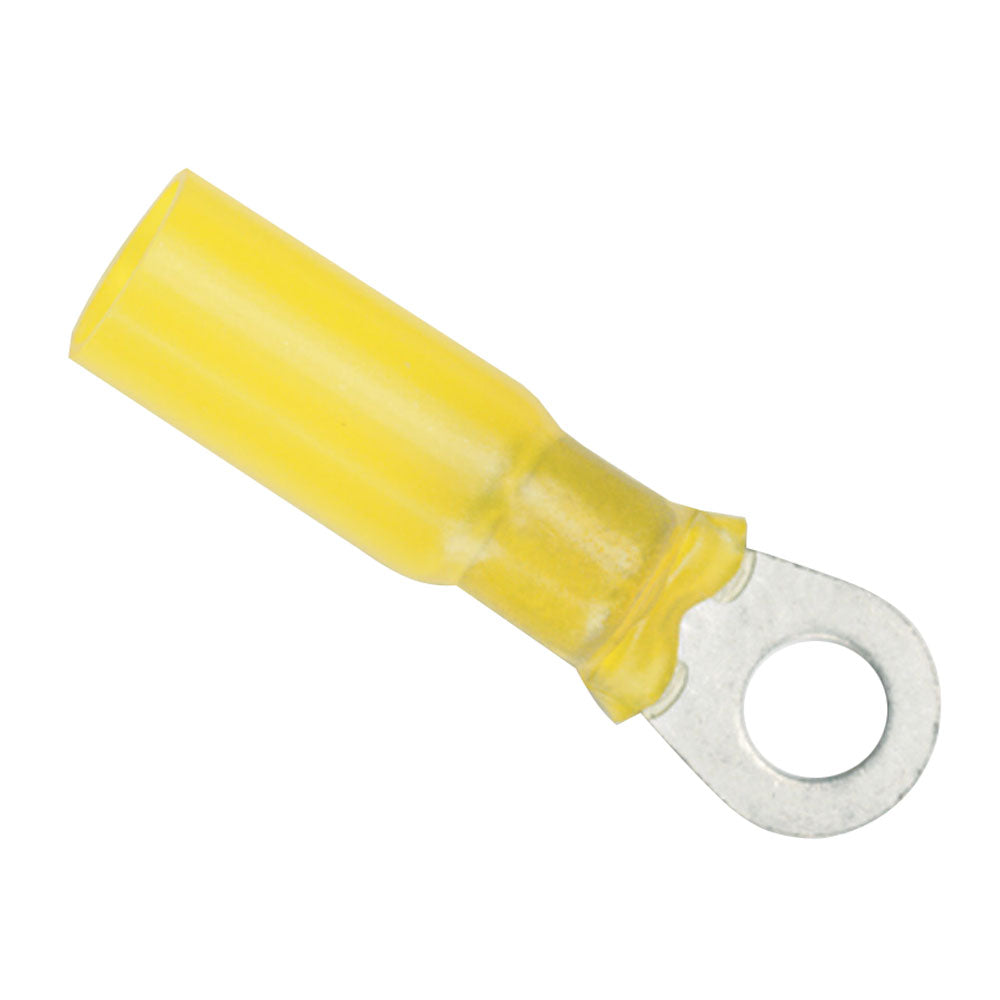 Ancor 12-10 Gauge - 1/4" Heat Shrink Ring Terminal - 25-Pack [312425]