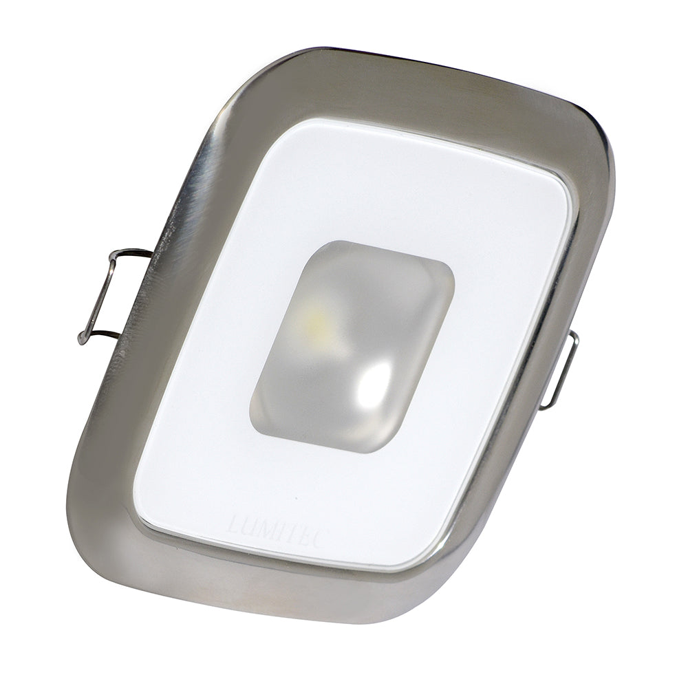 Lumitec Square Mirage Down Light - Warm White Dimming - Hi-CRI - Polished Bezel [116119]