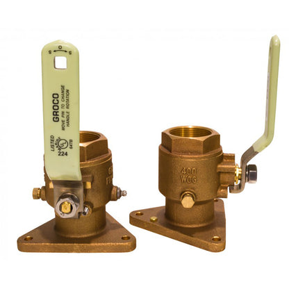 GROCO 1" Bronze Tri-Flanged Ball Valve/Seacock [FBV-1000]