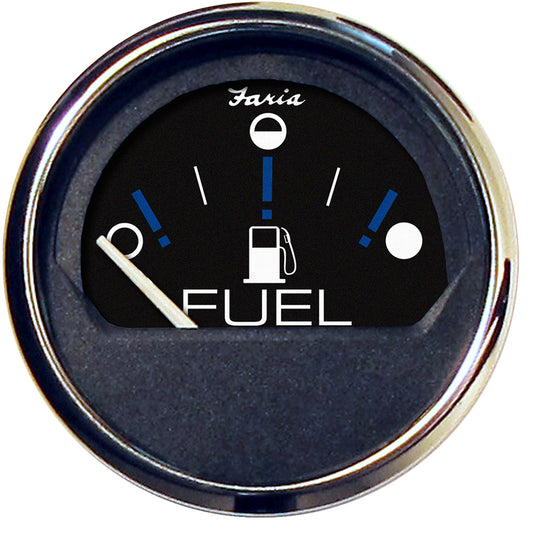 Faria Chesapeake Black 2" Fuel Level Gauge (Metric) [13721]