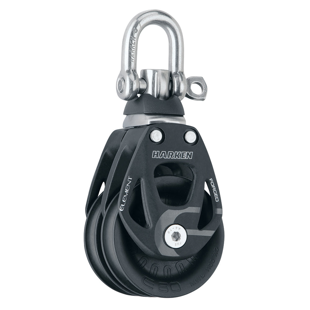 Harken 60mm Double Aluminum Element Block w/Swivel [6269]